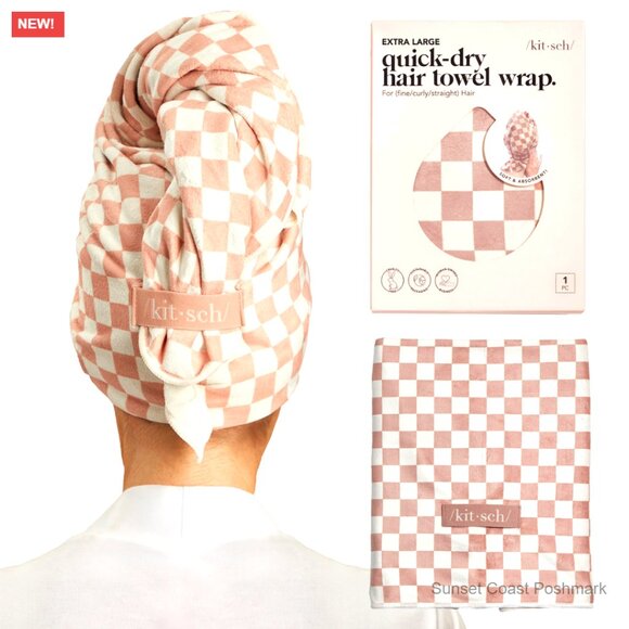 XL Microfiber Hair Towel Wrap Quick Dry Anti-Frizz Super Absorbent Turban main image 7